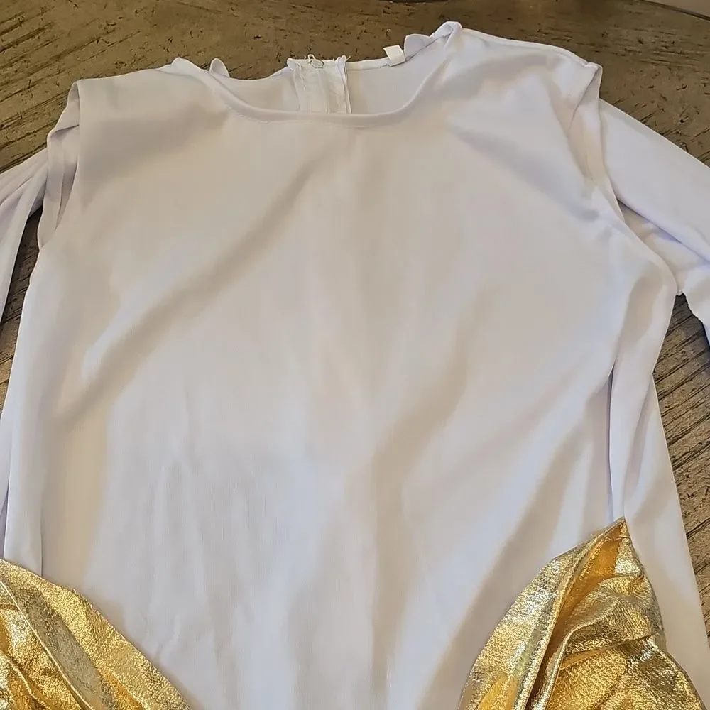 Cleopatra Egyptian Princess Costume White and Gold Size 8/10